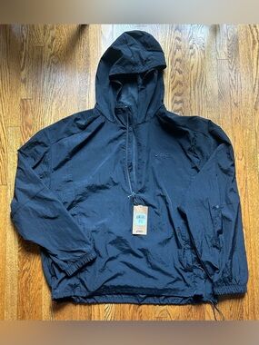 ASICS Men's black Hooded Windbreaker Jacket